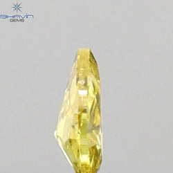 0.06 CT Pear Shape Natural Diamond Yellow Color SI2 Clarity (3.24 MM)