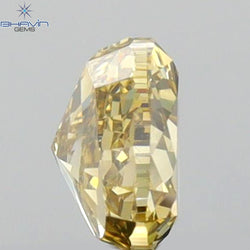 0.57 CT Heart Shape Natural Diamond Brown Yellow Color VS1 Clarity (4.97 MM)