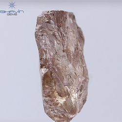 2.78 CT Rough Shape Natural Diamond Pink Brown Color SI Clarity (10.70 MM)