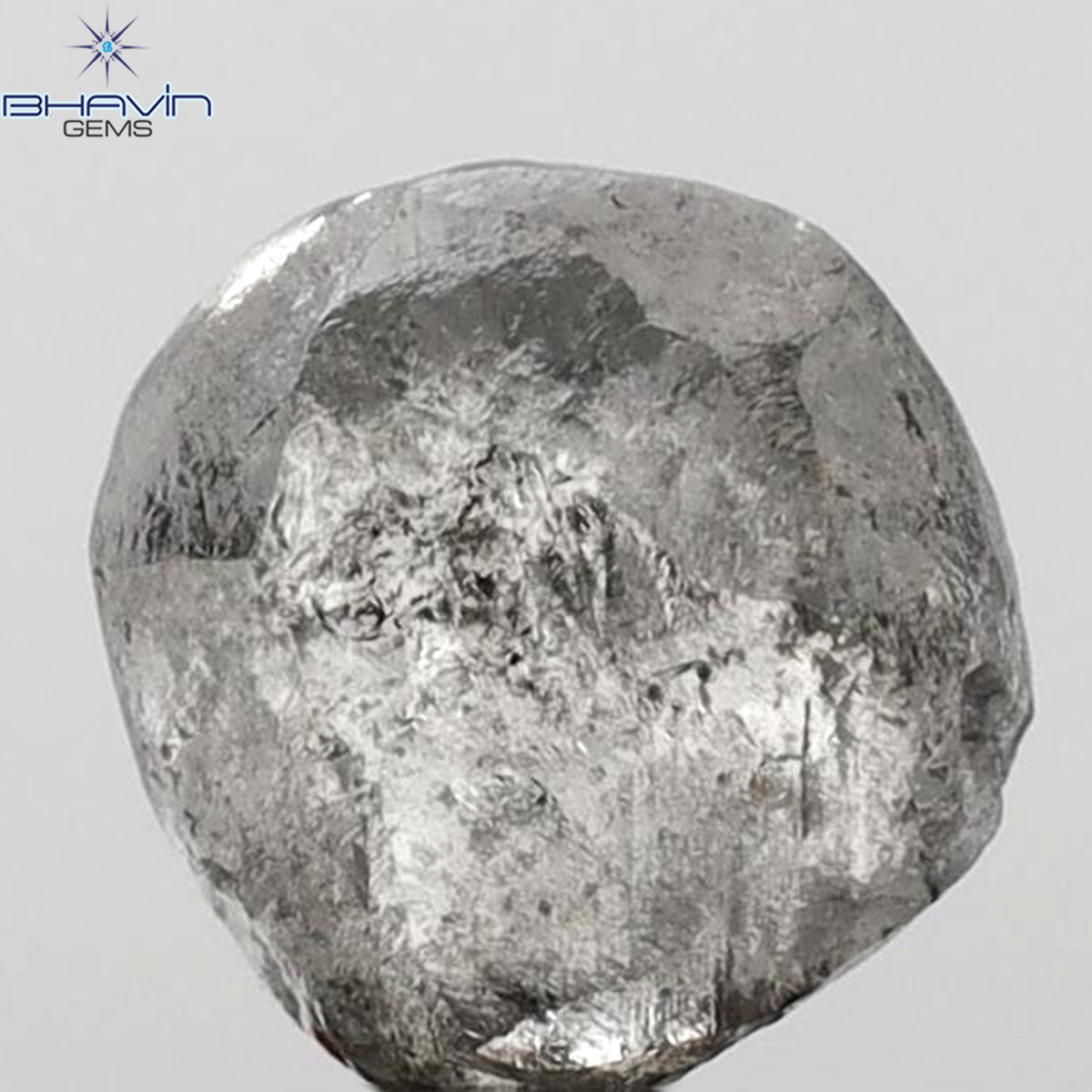 3.03 CT Rough Shape Natural Diamond Salt And Pepper Color (8.10 MM)