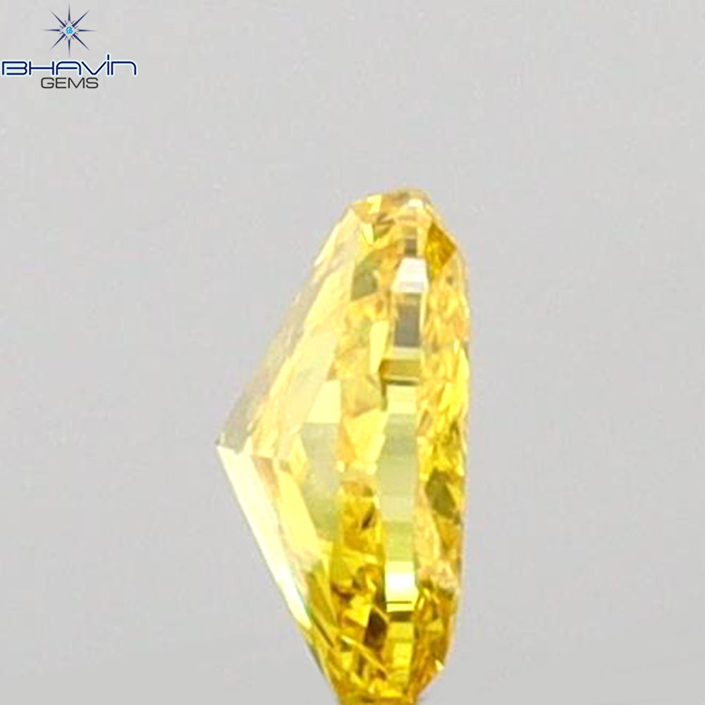 0.11 CT オーバルシェイプ 天然ダイヤモンド イエローカラー SI2 クラリティ (3.56 MM)