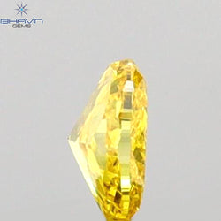 0.11 CT Oval Shape Natural Diamond Yellow Color SI2 Clarity (3.56 MM)