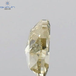 0.18 CT Heart Shape Natural Diamond Green Yellow Color SI1 Clarity (4.10 MM)