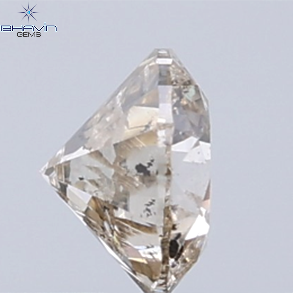 0.30 CT Natural Round Diamond Brown Color Clarity I1 (4.19 MM)