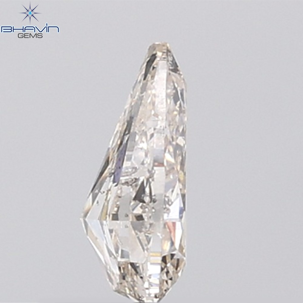 0.90 CT Pear Diamond Natural White Color SI2 Clarity (8.21 MM)