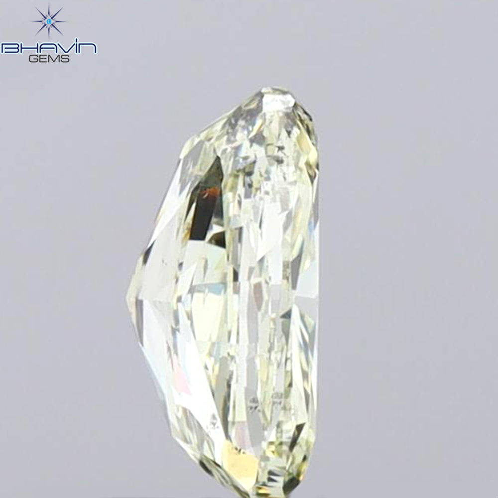 1.01 CT Oval Shape Natural Diamond Yellow Color SI2 Clarity (7.42 MM)