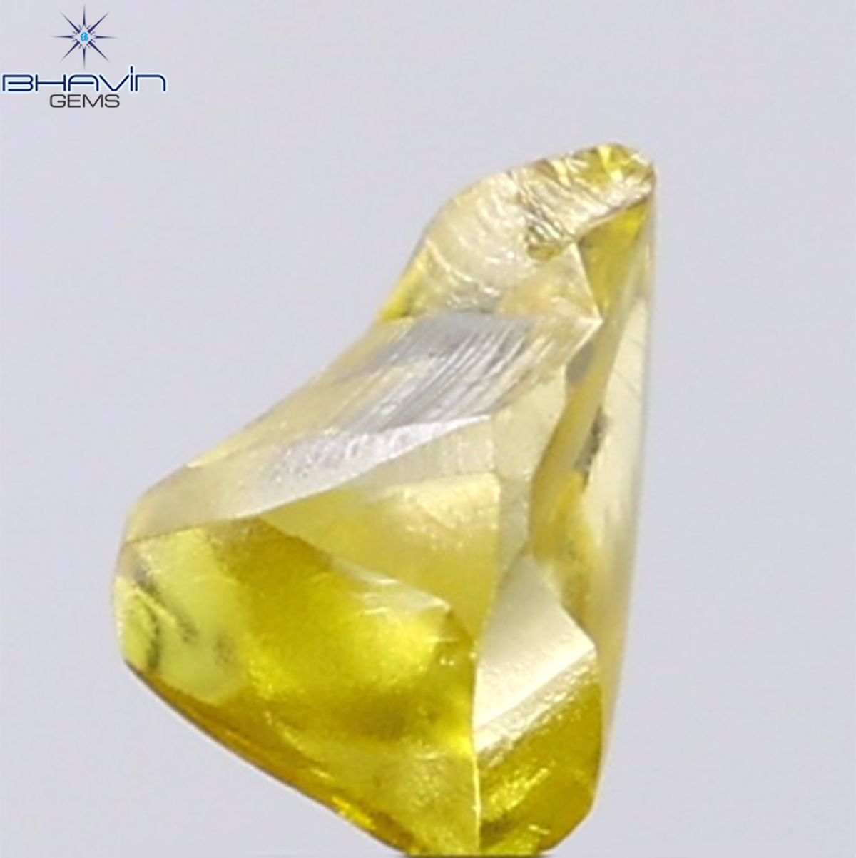 1.19 CT Natural Rough Diamond Enhanced Yellow Color Clarity VS (7.24 MM)