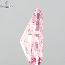 GIA Certified 1.08 CT Pear Diamond Enhanced Pink Color (8.72 MM)