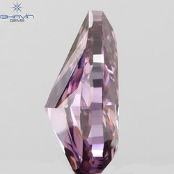 0.13 CT Pear Shape Natural Diamond Pink Color SI1 Clarity (3.98 MM)