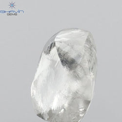 0.51 CT Rough Shape Natural Diamond White Color VS2 Clarity (4.88 MM)