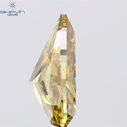 GIA Certified 1.20 CT Pear Diamond Natural Brownish Greenish Yellow Color SI2 Clarity (8.82 MM)