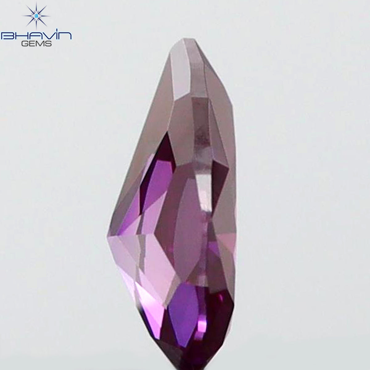 0.09 CT Natural Pear Diamond Enhanced Pink Color Clarity VS1 (3.36 MM)