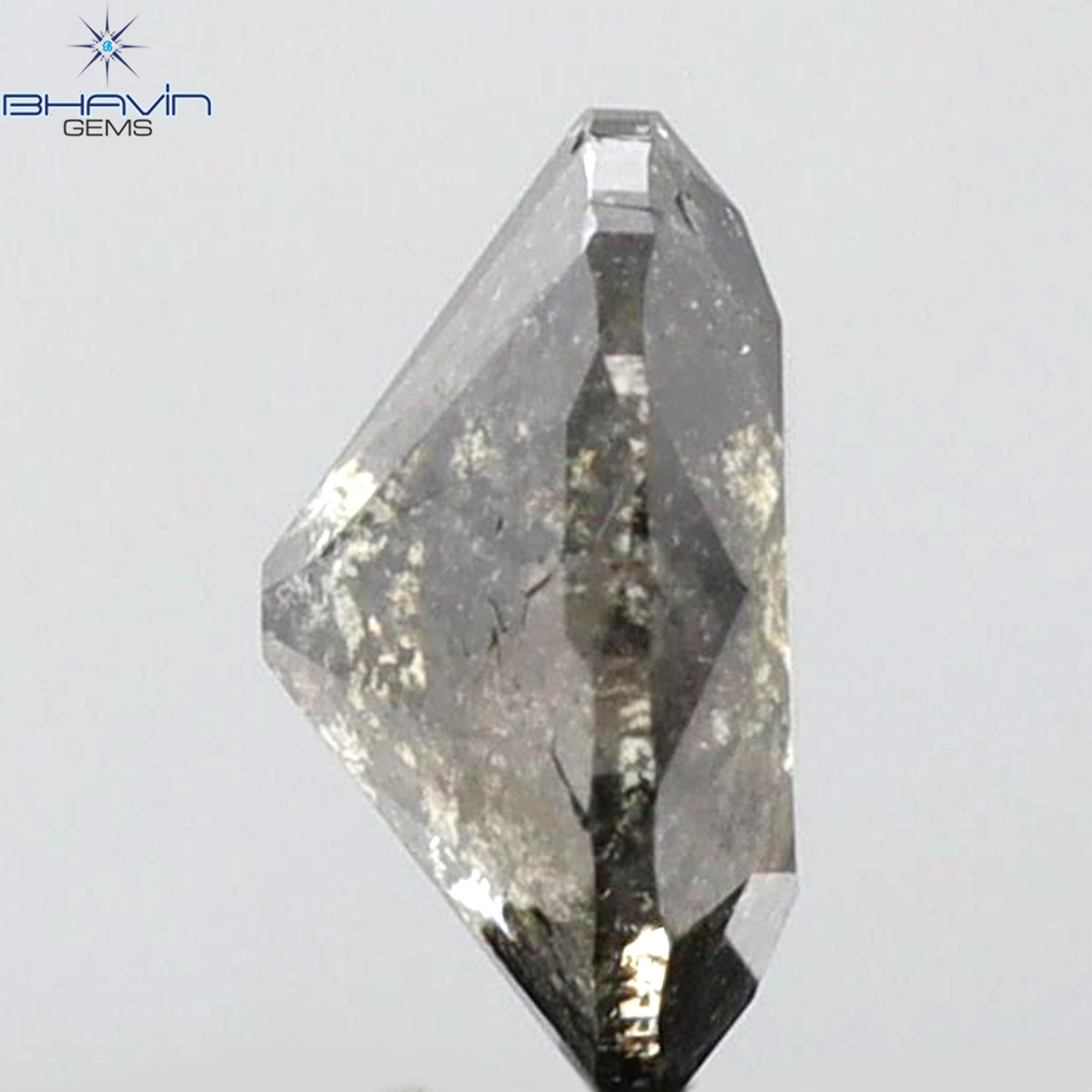 0.92 CT Natural Round Salt And Papper Diamond I3 Clarity (6.27 MM)