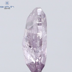 0.25 CT Oval Diamond Natural Pink Color I3 Clarity (4.69 MM)