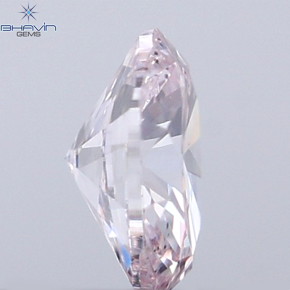 0.10 CT Oval Shape Natural Diamond Pink Color VS2 Clarity (3.45 MM)