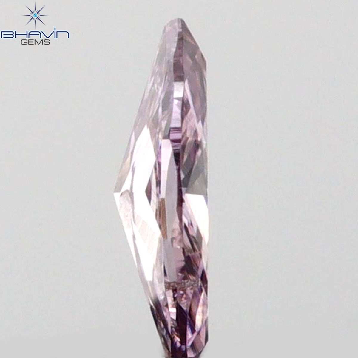0.05 CT マーキスシェイプ 天然ルースダイヤモンド ピンクカラー SI2 クラリティ (3.90 MM)