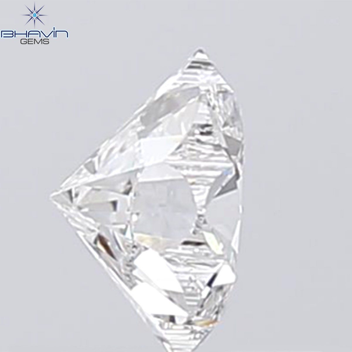 0.18 CT ラウンド ローズ カット シェイプ 天然ダイヤモンド ピンク色 I2 クラリティ (3.86 MM)