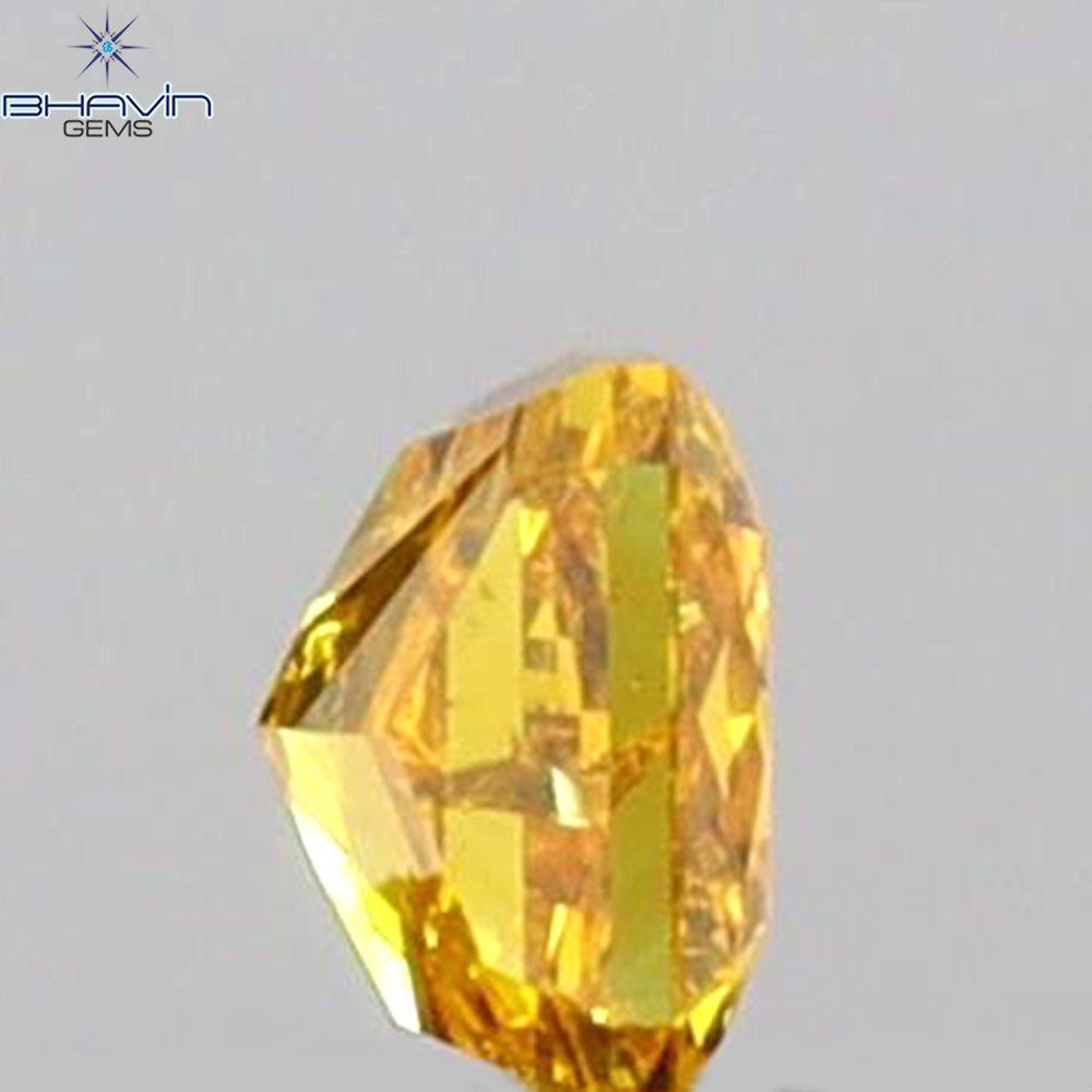 0.12 CT Radiant Shape Natural Diamond Yellow Color SI1 Clarity (2.76 MM)