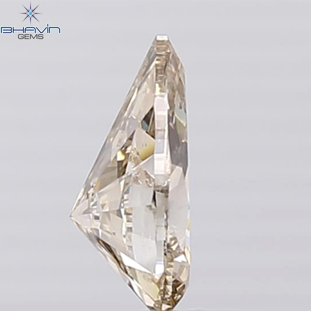0.12 CT ペアシェイプ ナチュラル ダイヤモンド ピンク色 SI2 クラリティ (3.99 MM)