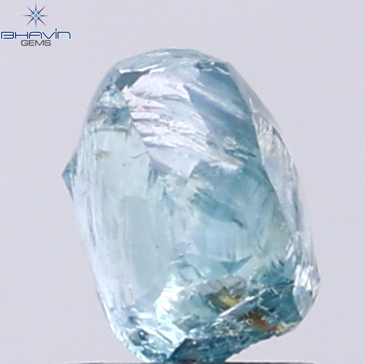 0.49 CT ラフシェイプ ナチュラル ダイヤモンド ピンク色 I3 クラリティ (4.90 MM)