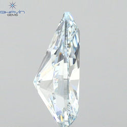 0.63 CT Pear Shape Natural Diamond Blue Color VS2 Clarity (7.44 MM)