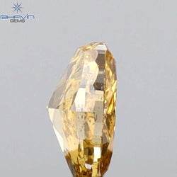 0.22 CT Oval Shape Natural Diamond Orange Color SI1 Clarity (4.24 MM)