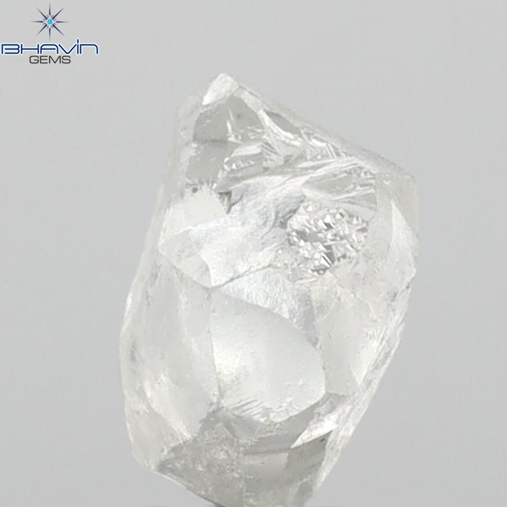 2.53 CT Rough Shape Natural Loose Diamond White (M) Color VS2 Clarity (9.15 MM)