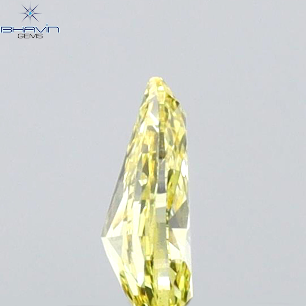 0.17 CT Pear Shape Natural Diamond Yellow Color VS1 Clarity (4.80 MM)