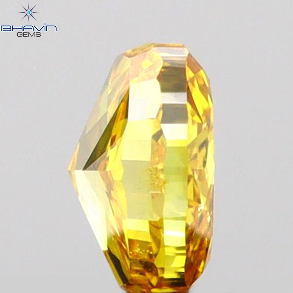 0.12 CT オーバルシェイプ 天然ダイヤモンド イエローカラー VS1 クラリティ (3.13 MM)