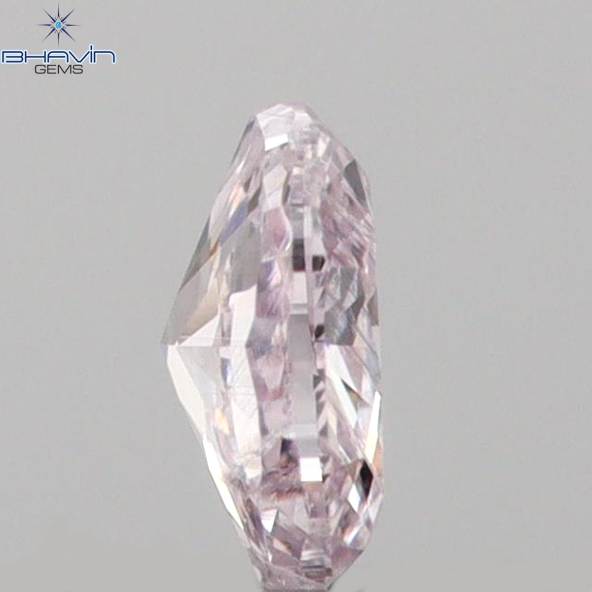 0.07 CT オーバルシェイプ 天然ダイヤモンド ピンクカラー SI2 クラリティ (3.07 MM)