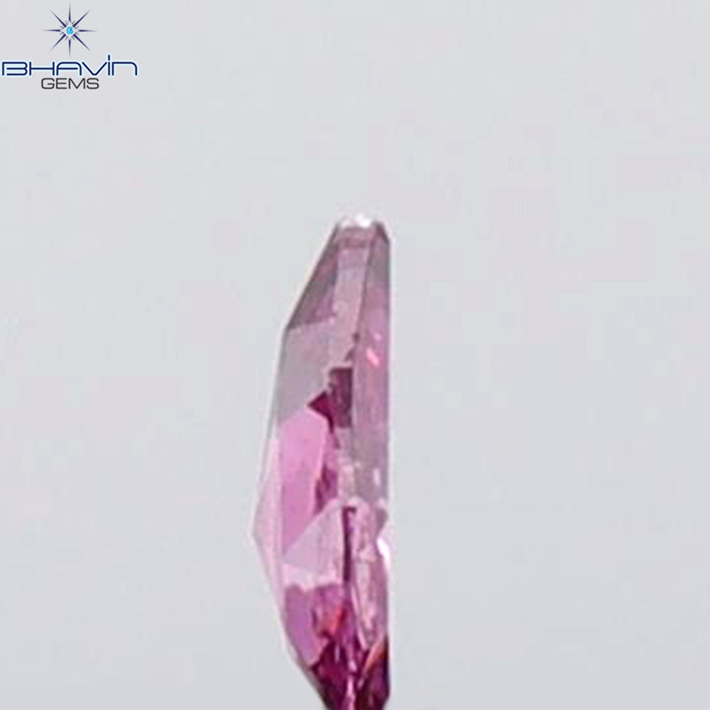 0.04 CT Pear Shape Natural Diamond Pink Color SI1 Clarity (2.67 MM)