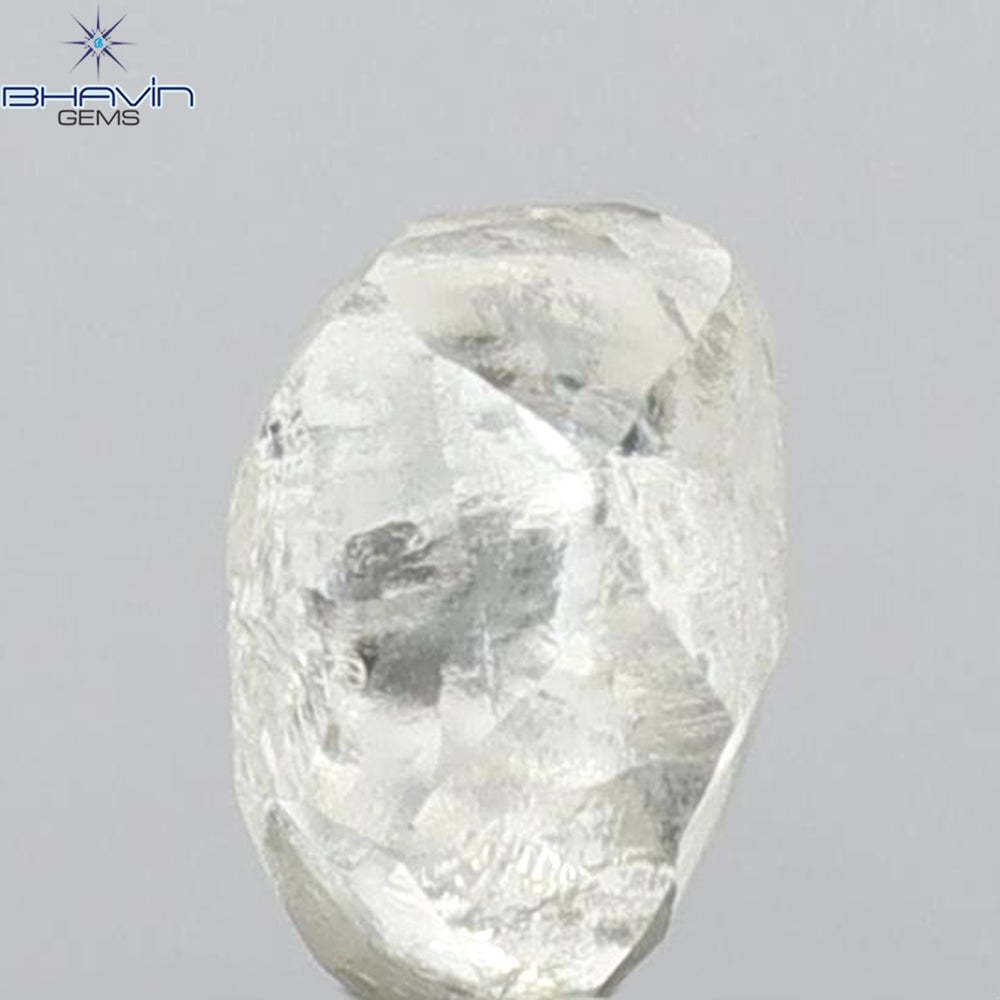0.51 CT Rough Shape Natural Diamond White Color VS2 Clarity (4.90 MM)