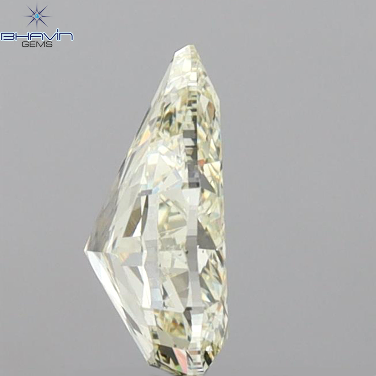 GIA Certified 1.61 CT Pear Diamond U to V Range Color Natural  Diamond (9.43 MM)