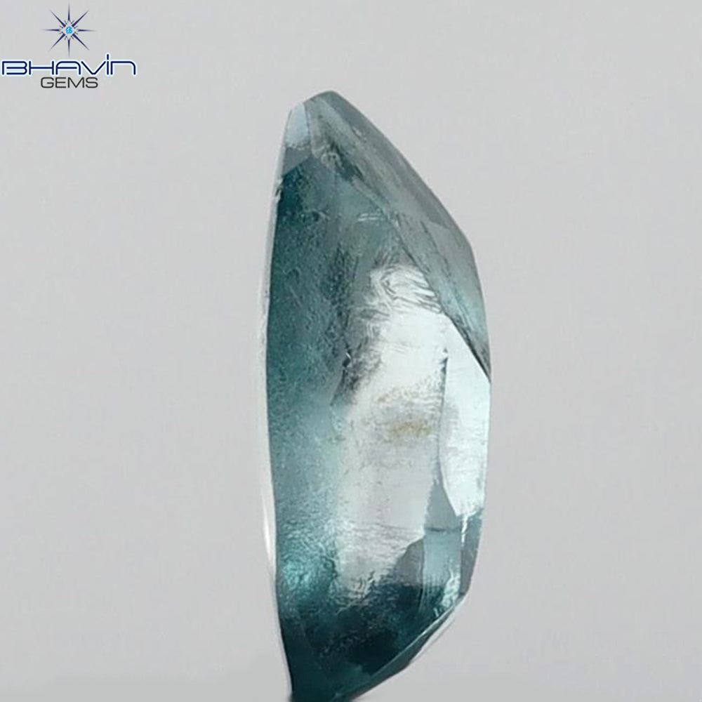 1.04 CT Rough Shape Enhanced Blue Color VS2 Clarity (8.32 MM)