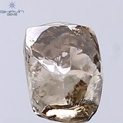 1.31 CT Rough Shape Natural Diamond Dark Brown Color VS2 Clarity (5.98 MM)