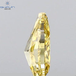 0.20 CT Pear Shape Natural Diamond Orange Yellow Color VS1 Clarity (4.75 MM)