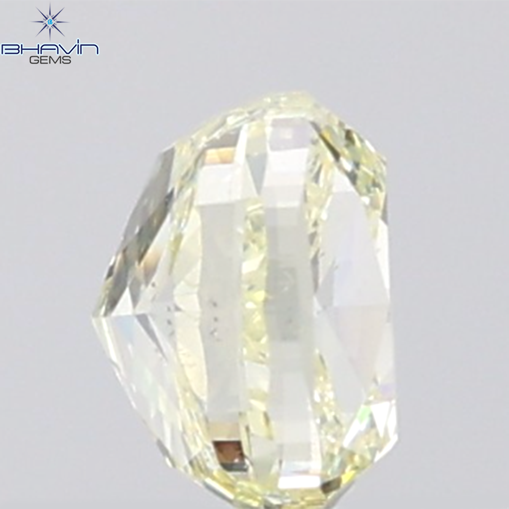 1.01 CT Cushion Diamond Natural Yellow Color VS2 Clarity (5.56 MM)