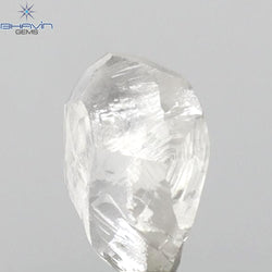 0.51 CT Rough Shape Natural Diamond White Color VS1 Clarity (5.60 MM)