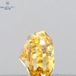 0.09 CT Heart Shape Natural Diamond Orange Color VS1 Clarity (2.57 MM)