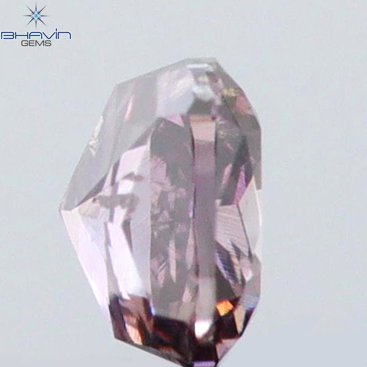 0.09 CT クッションシェイプ 天然ダイヤモンド ピンクカラー SI2 クラリティ (2.42 MM)