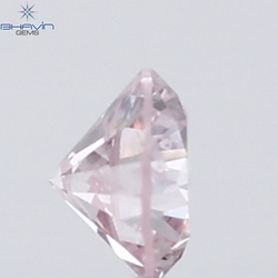 0.07 CT Round Natural Diamond Pink Color SI2 Clarity