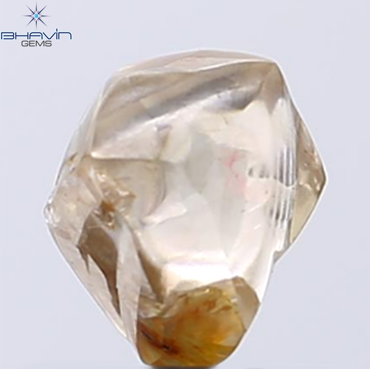 2.12 CT Natural Rough Diamond Brown Color Clarity VS (7.03 MM)