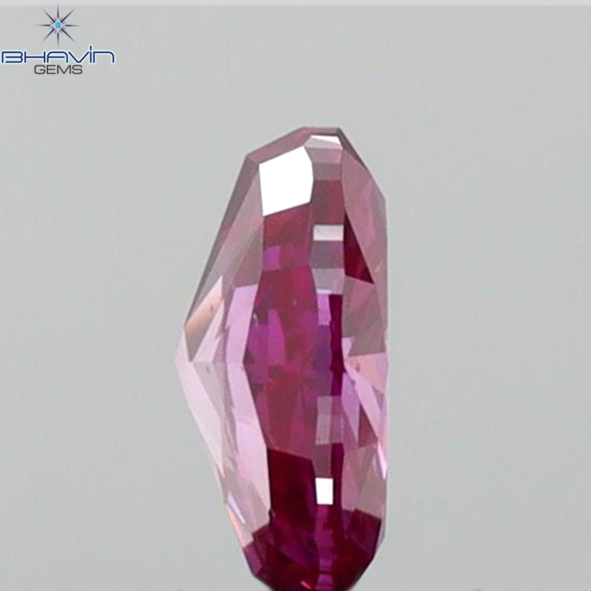0.39 CT オーバルシェイプ 天然ダイヤモンド エンハンスドピンクカラー VS2 クラリティ (5.26 MM)