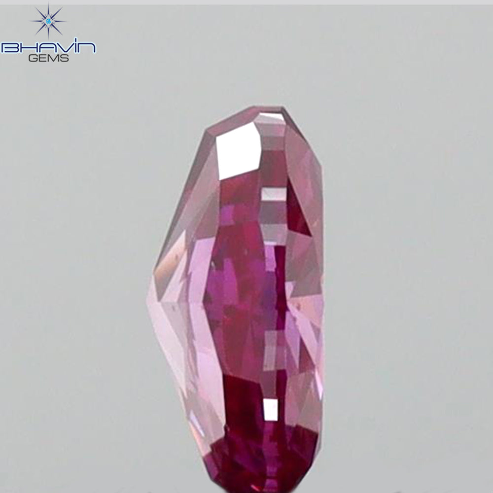 0.39 CT Oval Shape Natural Diamond Enhanced Pink Color VS2 Clarity (5.26 MM)