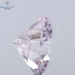 0.07 CT Round Natural Diamond Pink Color VS Clarity
