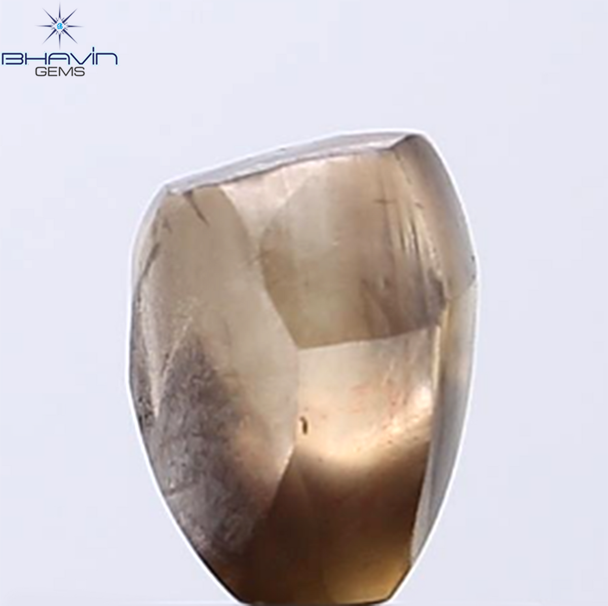 1.95 CT Natural Rough Diamond Dark Brown Color Clarity VS (6.93 MM)