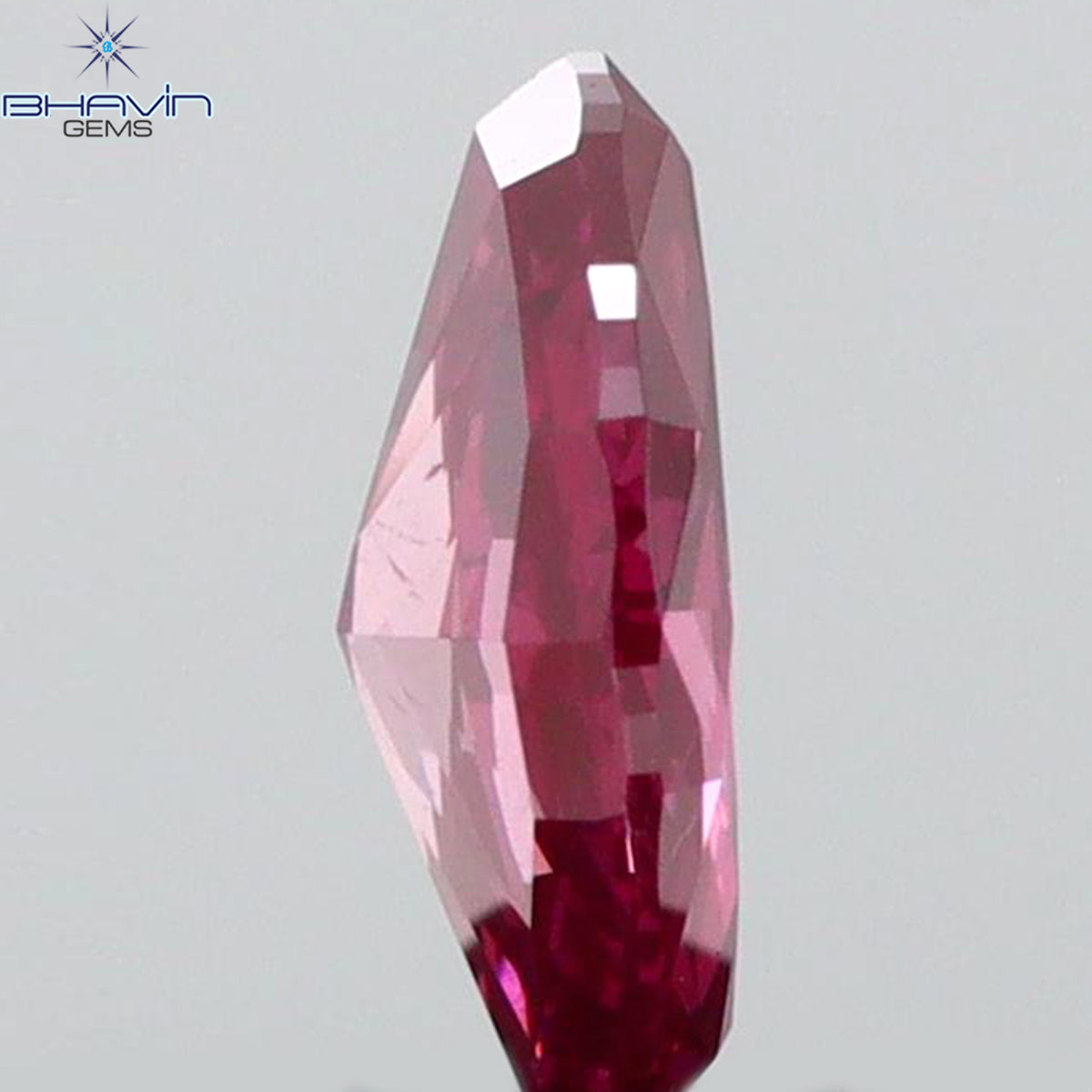 0.16 CT Natural Marquise Diamond Enhanced Pink Color VS1 Clarity (4.90 MM)