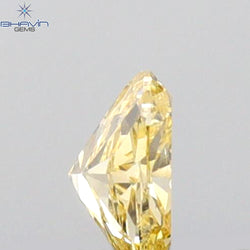 0.23 CT Cushion Shape Natural Diamond Orange Yellow Color VS2 Clarity (4.17 MM)