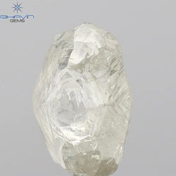 2.22 CT Rough Shape Natural Diamond Yellow Color SI1 Clarity (8.53 MM)