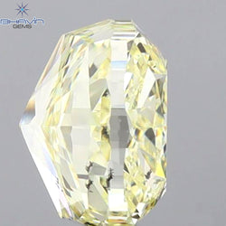 1.02 CT Cushion Shape Natural Diamond Yellow Color SI1 Clarity (5.38 MM)